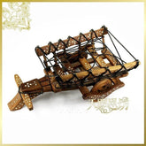 INPHIC-印度正品手工木製鑲骨馬車酒架家居工藝品家居擺飾工藝品